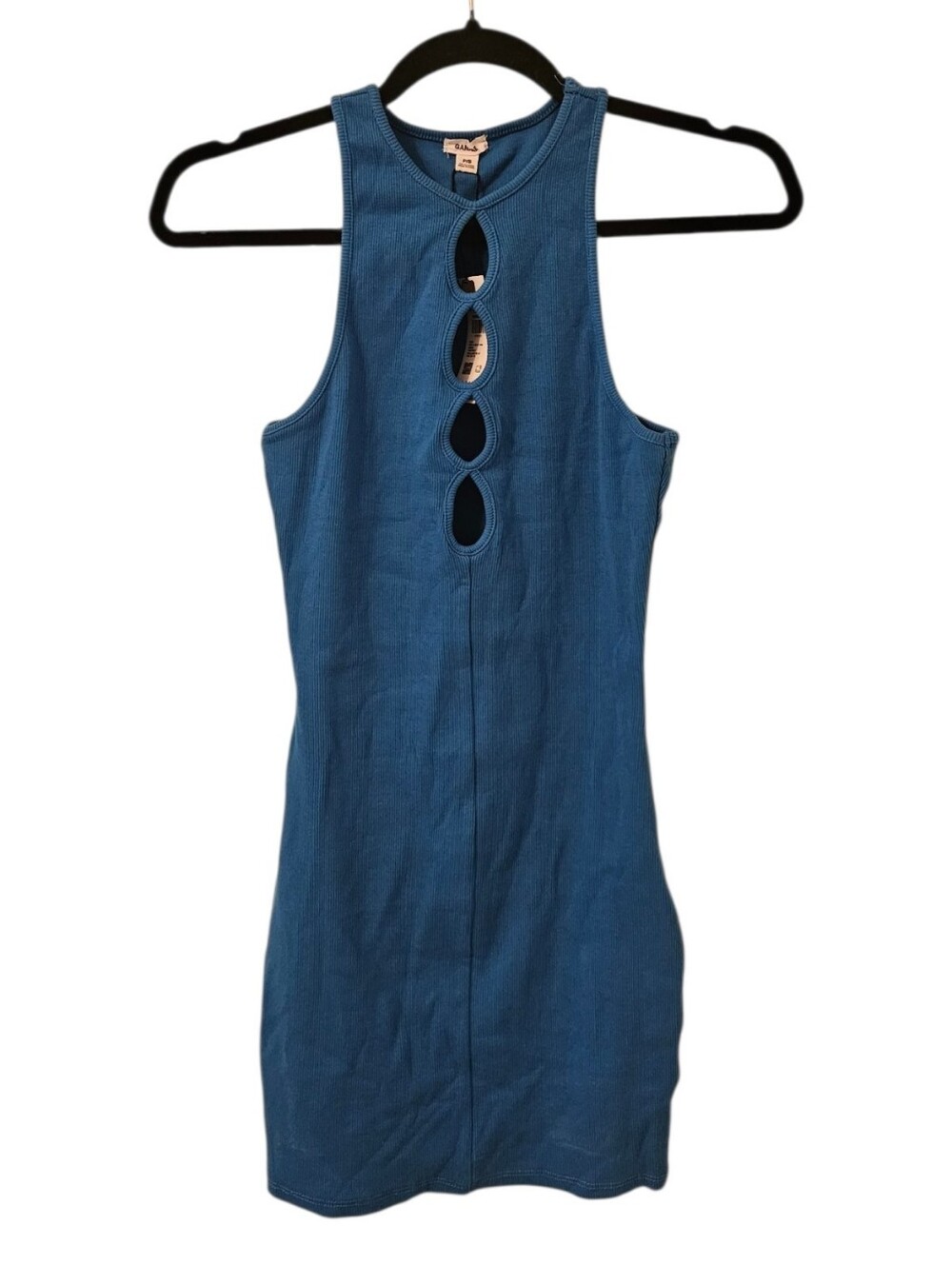 Blue Garage Women's Peek-a-Boo Tank Mini Dress